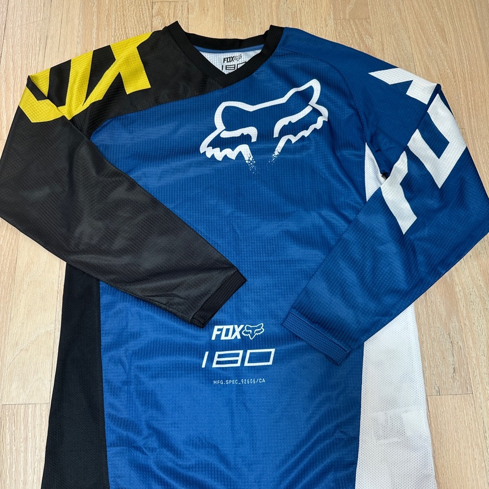 Fox 180 Blue and Black Jersey